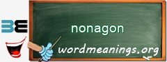 WordMeaning blackboard for nonagon